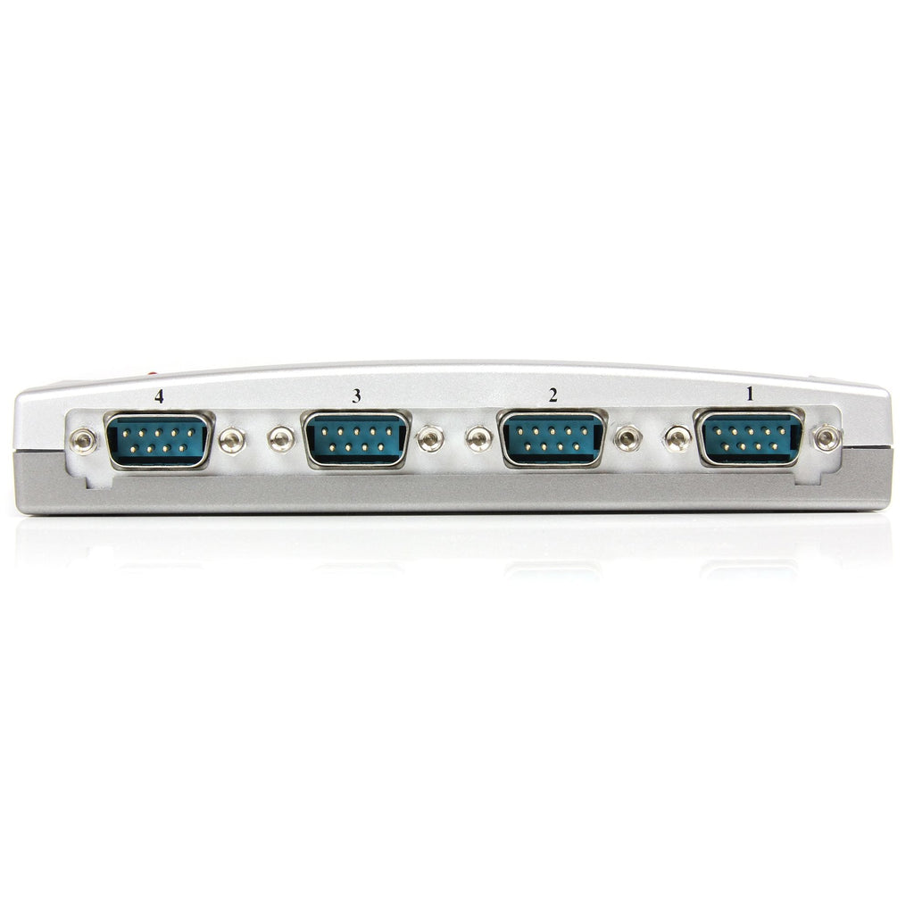 Star Tech 4 Port USB to RS232 Serial DB9 Adapter Hub