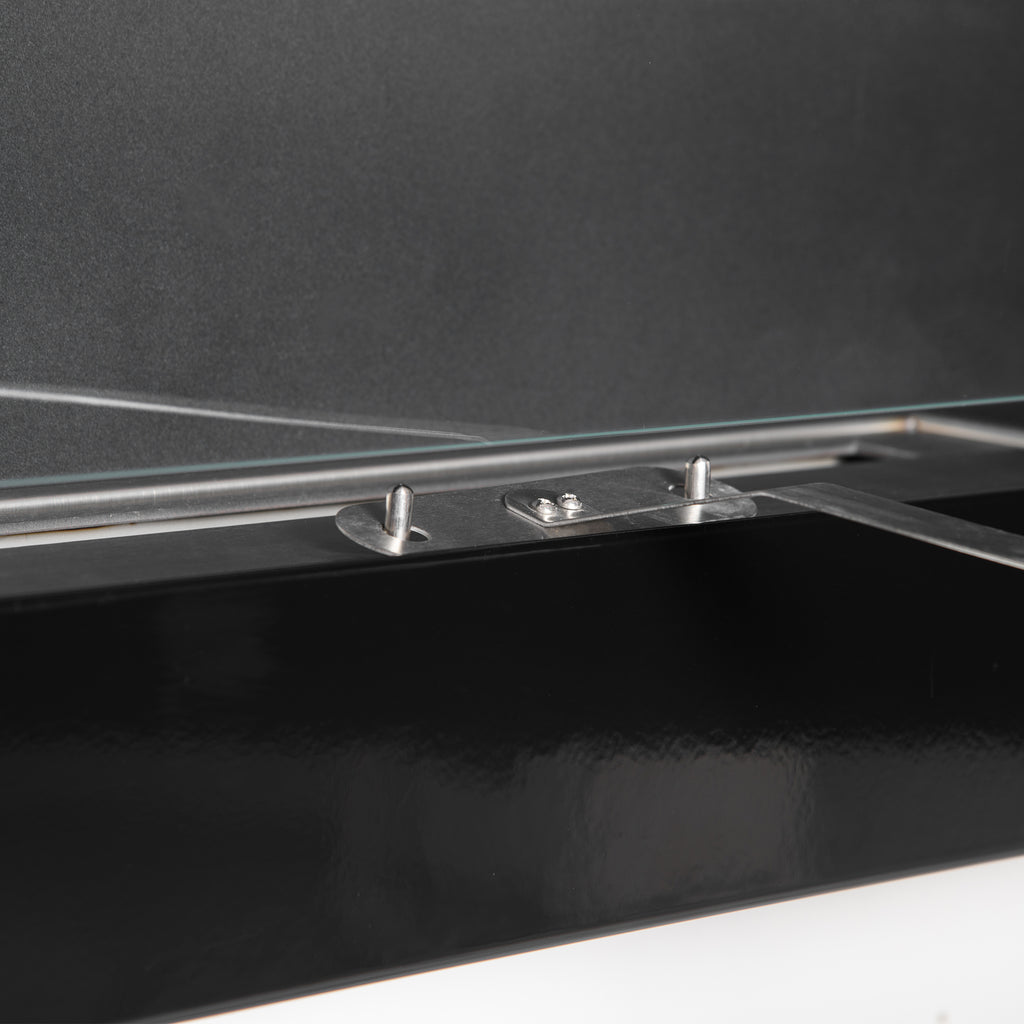 Cheminée bioéthanol Murale encastrable brûleur 2,8 L, environ 3,5 h de durée de combustion dim. 102L x 16l x 43H cm Couverture 25-30 m² Métal