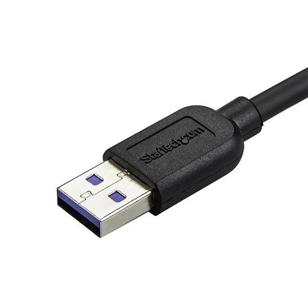 Star Tech Slim Micro USB 3.0 Cable - M/M - Right-Angle Micro-USB - 0.5m (20in)