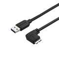 Star Tech Slim Micro USB 3.0 Cable - M/M - Right-Angle Micro-USB - 0.5m (20in)