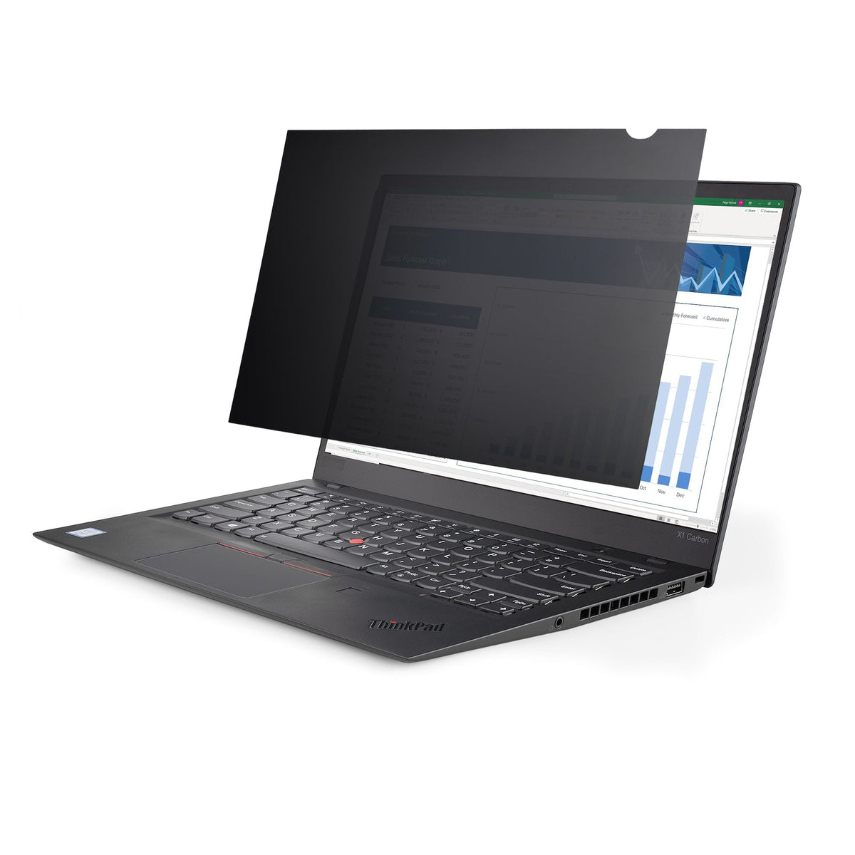 Star Tech 14in Laptop Privacy Screen - Anti-Glare Privacy Filter for Widescreen (16:9) Displays - Laptop Monitor Screen Protector with 51% Blue Light Reduction - Reversible Matte/Glossy Sides