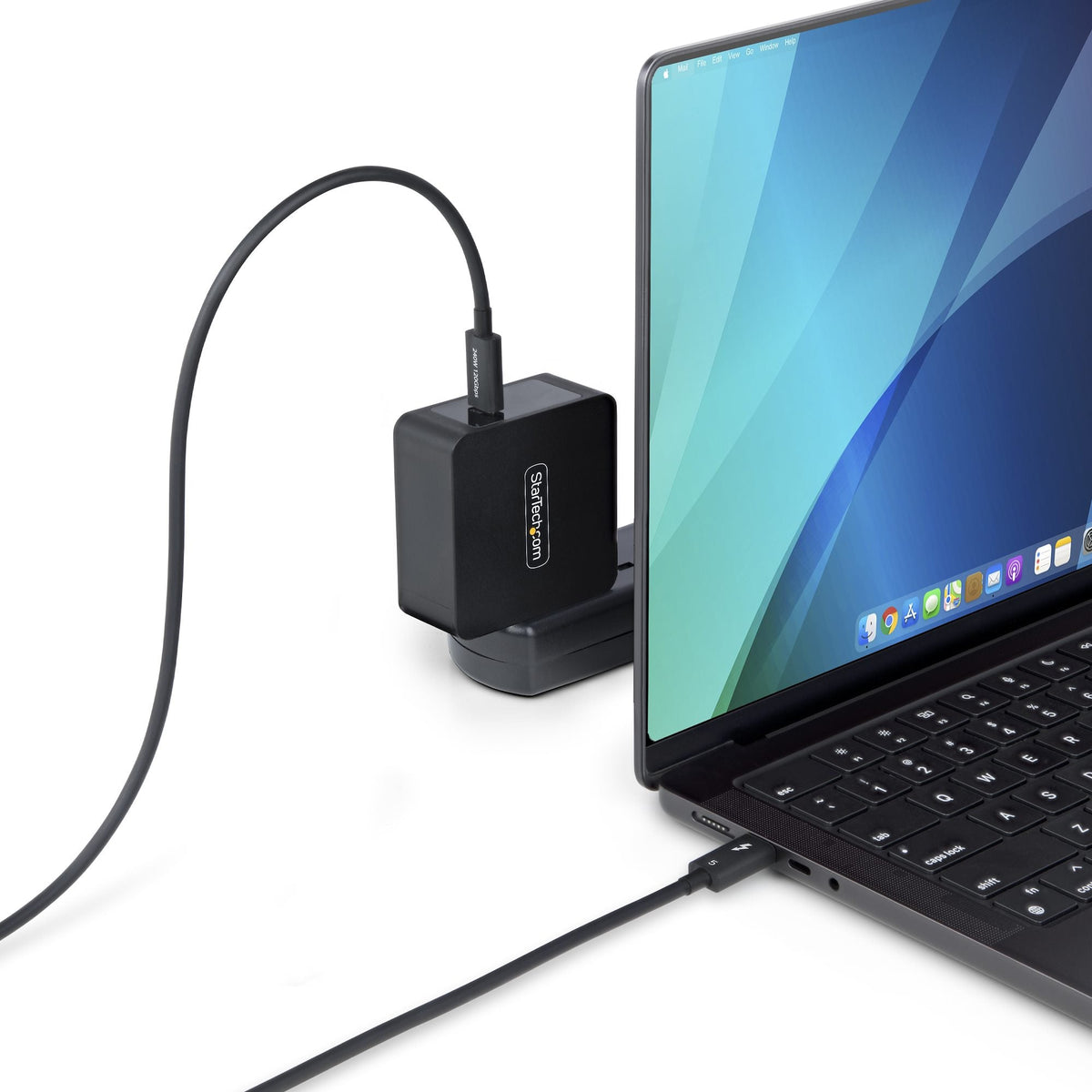 Star Tech 3ft (1m) Thunderbolt 5 Cable, 80Gbps/Up to 120Gbps, 240W PD, 8K 60Hz, Certified Thunderbolt Cable, Compatible w/Thunderbolt 4/USB4/USB-C - White