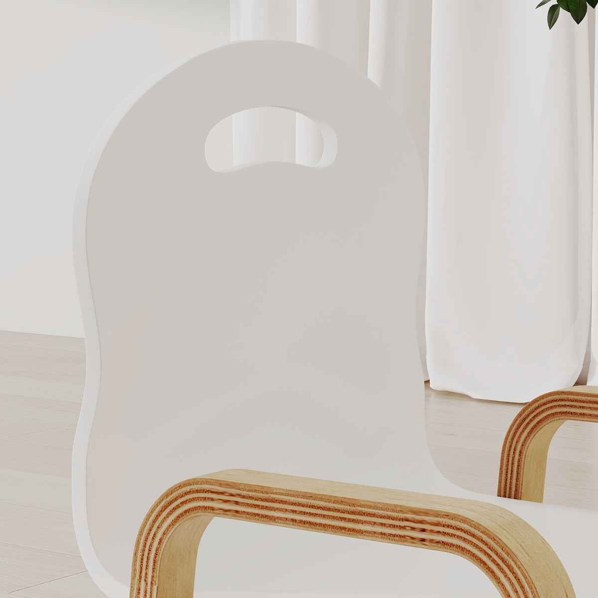 Lot de 2 chaises pour enfants réglables en hauteur fauteuil enfants en bois massif avec accoudoirs 39x34x61,5cm blanc