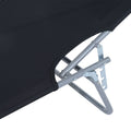 Lot de 2 transats Bain de Soleil Pliable Chaise Longue Pliante Grand Confort Dossier Inclinable Pare-Soleil réglable