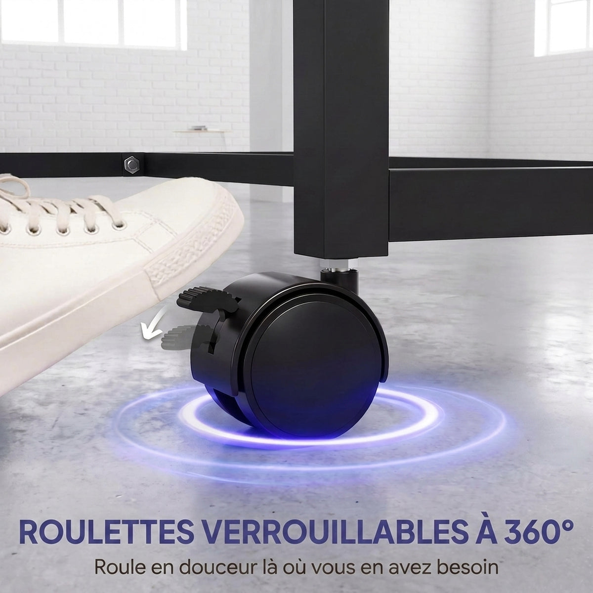 Table de tennis de table ping-pong pliable compacte 4 roulettes pour intérieur 274L x 152,5l x 75,5H cm