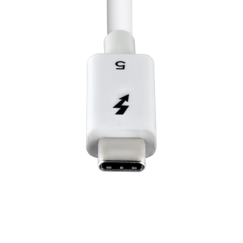 Star Tech 3ft (1m) Thunderbolt 5 Cable, 80Gbps/Up to 120Gbps, 240W PD, 8K 60Hz, Certified Thunderbolt Cable, Compatible w/Thunderbolt 4/USB4/USB-C - White