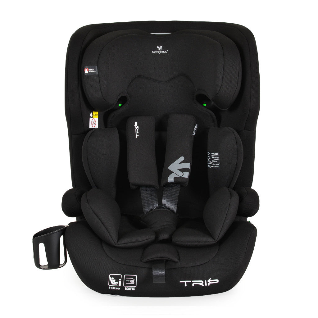 Cangaroo Trip I-Size gyerekülés (76-150 cm) - Fekete