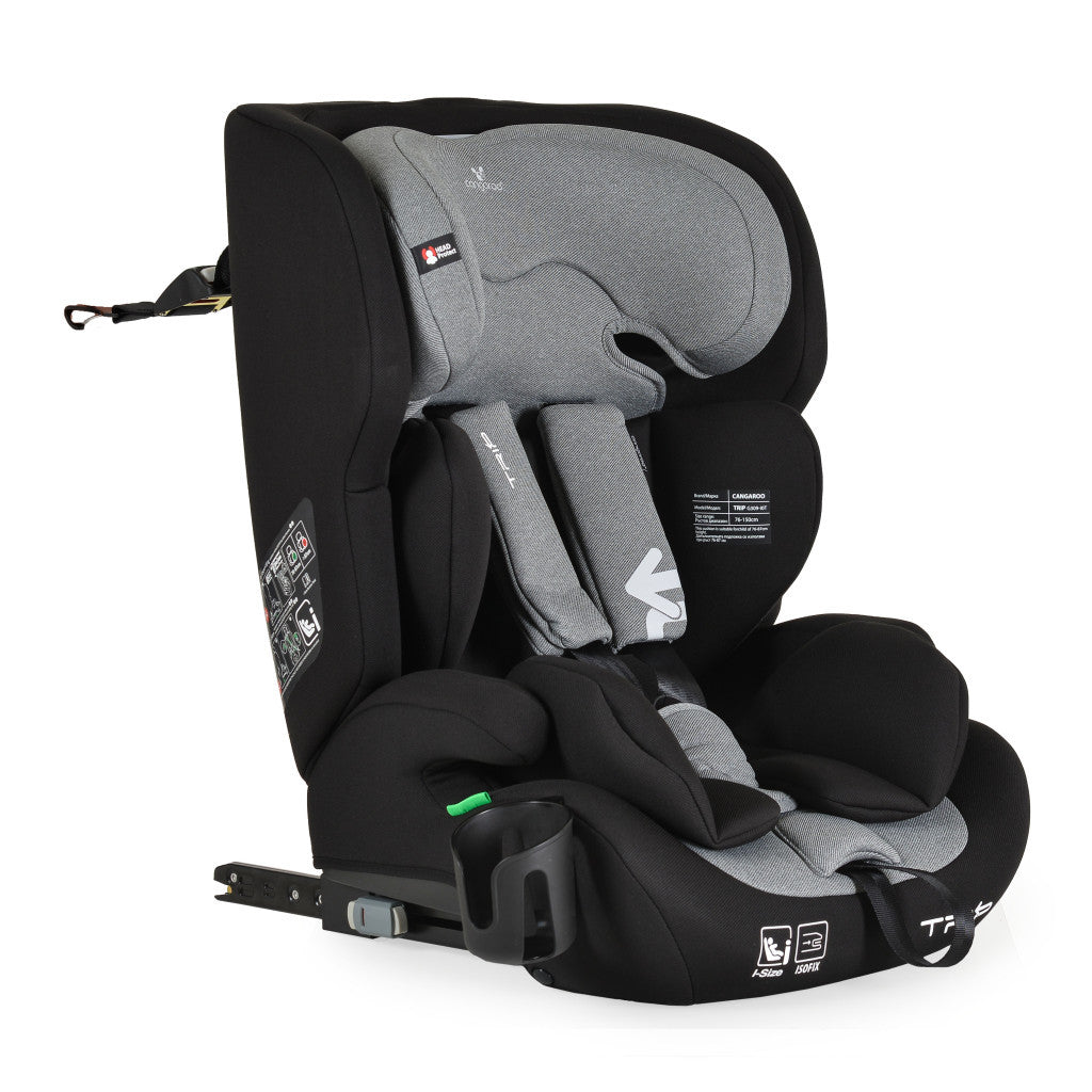 Cangaroo Trip I-Size gyerekülés (76-150 cm) - Szürke