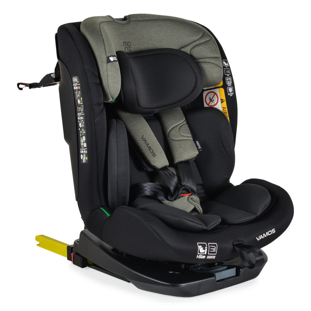 Moni Vamos I-Size 360°-ban forgatható ISOFIX gyermekülés 40-150 cm - Zöld