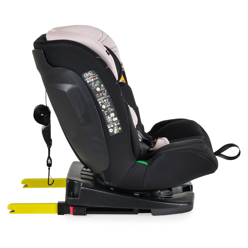 Moni Vamos I-Size 360°-ban forgatható ISOFIX gyermekülés 40-150 cm - Rózsaszín
