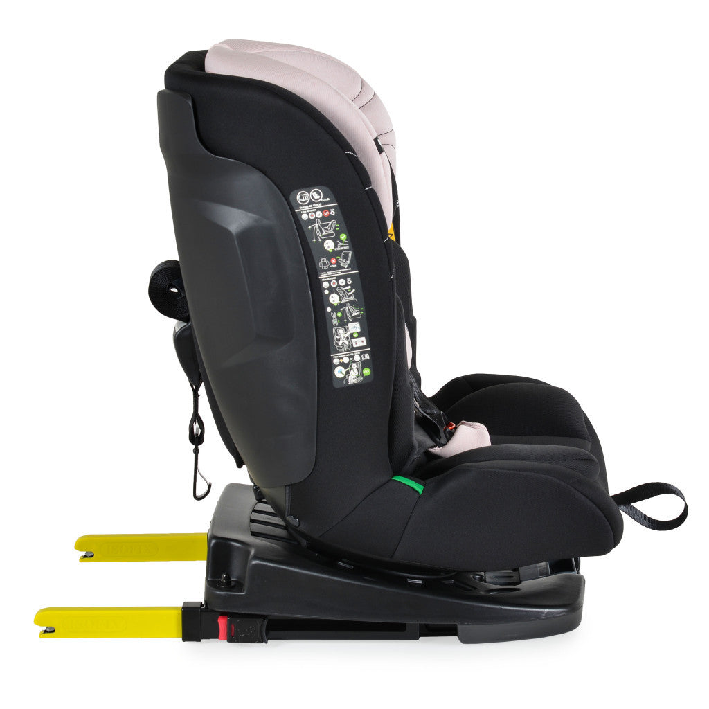 Moni Vamos I-Size 360°-ban forgatható ISOFIX gyermekülés 40-150 cm - Rózsaszín