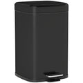 Poubelle de Cuisine 20L avec Couvercle à Fermeture Douce et Pédale, Seau Intérieur Amovible, 28L x 35l x 45H cm, Noir