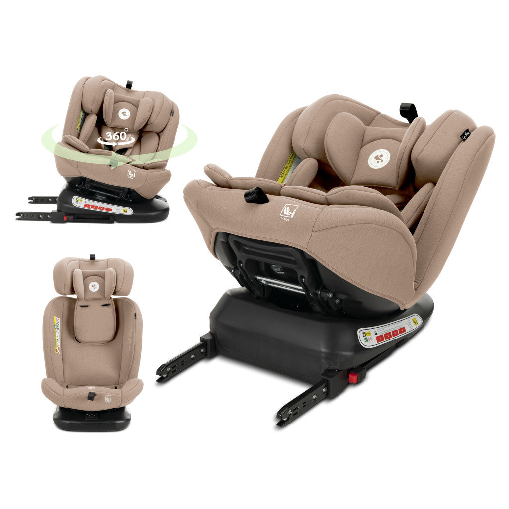 Lorelli Capella autósülés ISOFIX 40-150cm - Beige
