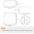 Lot de 14 Housses de Rechange Coussins Salon de Jardin - 6 Housses Coussin d'assise, 8 Housses Coussin Dossier Marron
