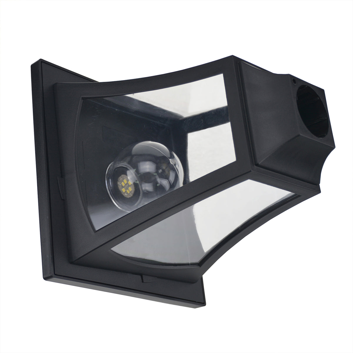 Lampadaire de jardin extérieur à LED solaire avec capteurs 3 abat-jours - H.182.5 cm - IP44