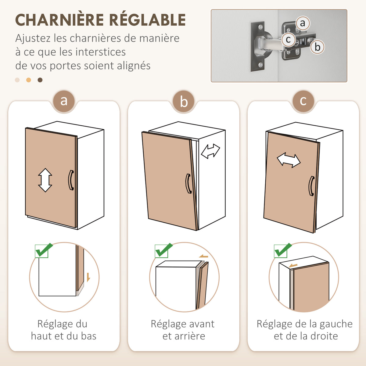 Armoire de cuisine multi-rangements 4 portes 3 tiroirs étagère + grand plateau 89L x 39,5l x 168H cm blanc