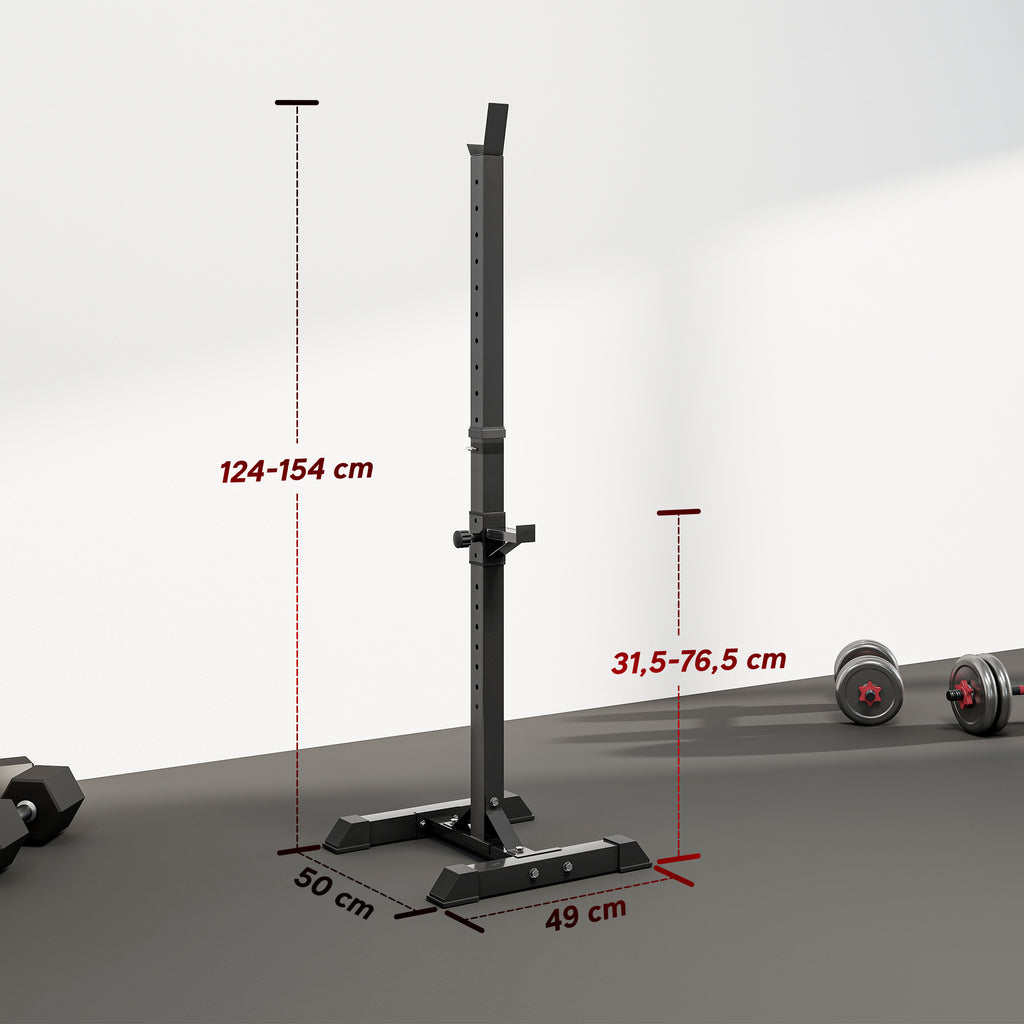 Support de musculation entrainement pour barre longue haltère charge max. 150 Kg