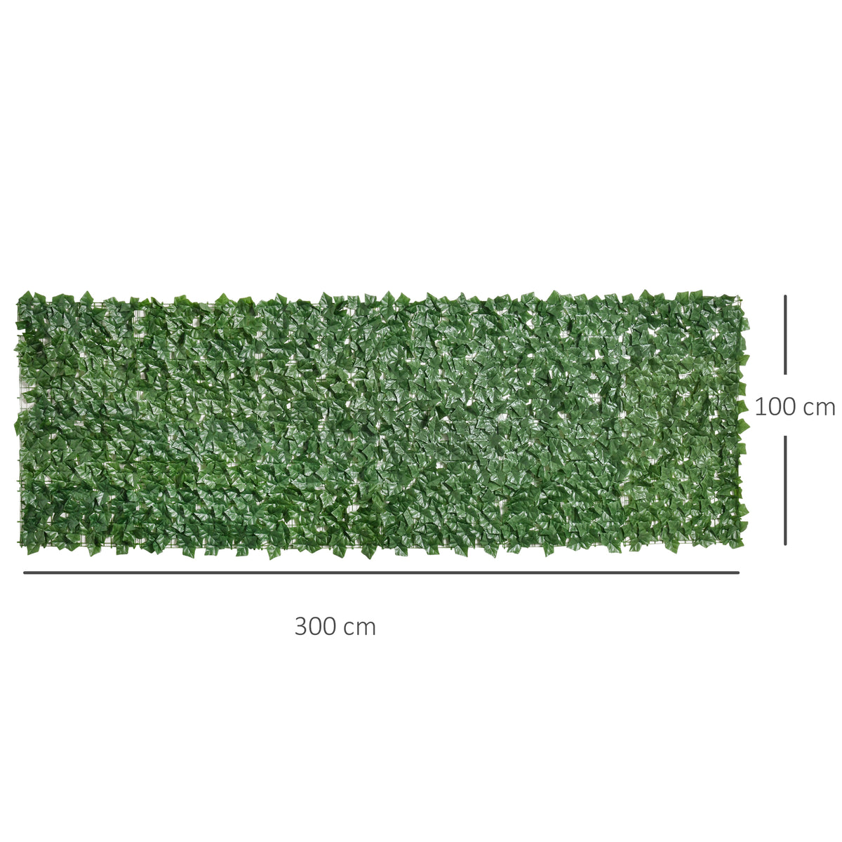 Haie Artificielle Brise-Vue décoration Rouleau 3L x 1H m Feuillage réaliste Anti-UV Vert
