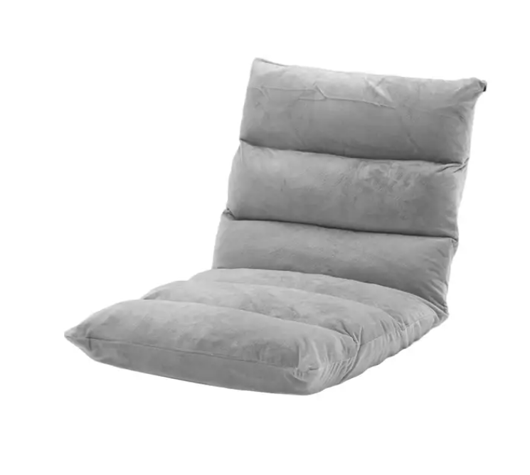 Adjustable Floor Gaming Sofa Chair - Padded Lounger with Back Support