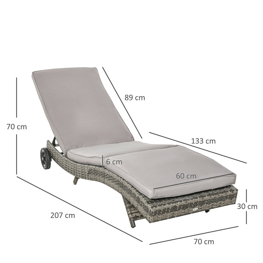 Bain de soleil transat - dossier inclinable 5 positions roulettes - matelas déhoussable inclus - résine