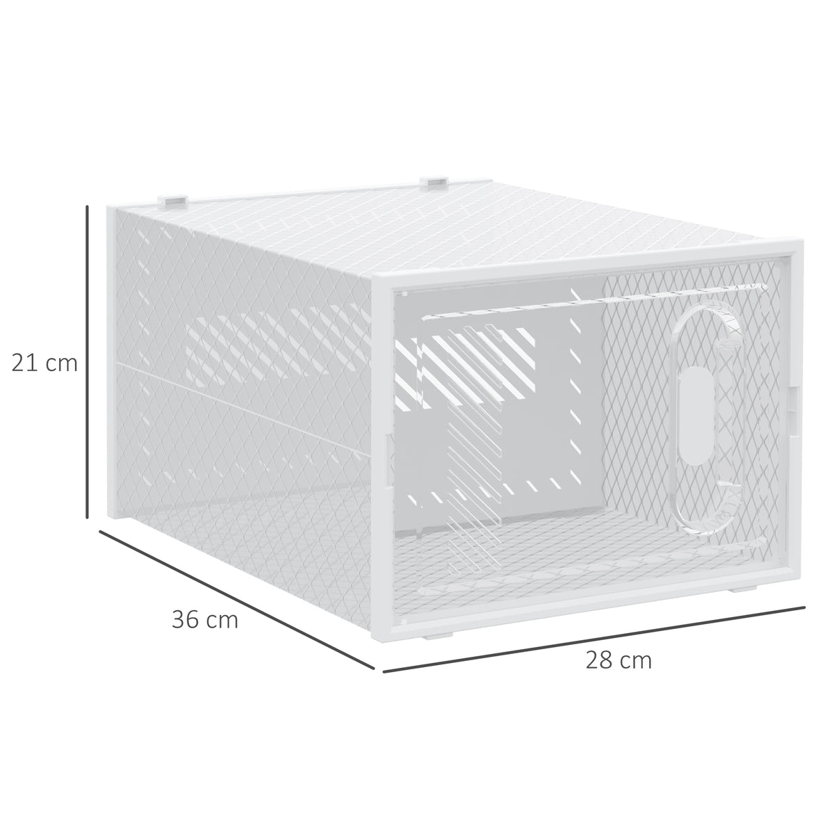 Meuble de rangement modulable, 8 cubes, meuble à chaussures empilables, vêtements, livres, jouets, blanc et transparent