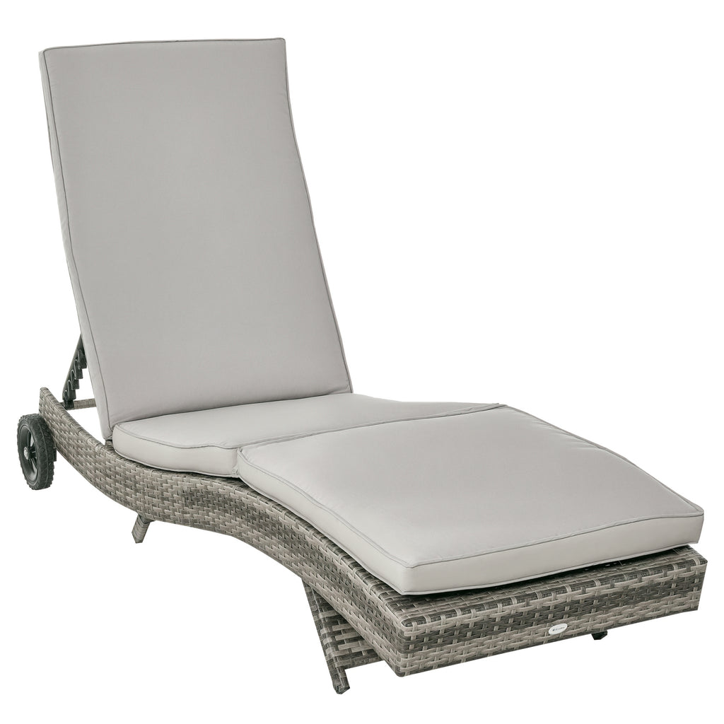 Bain de soleil transat - dossier inclinable 5 positions roulettes - matelas déhoussable inclus - résine