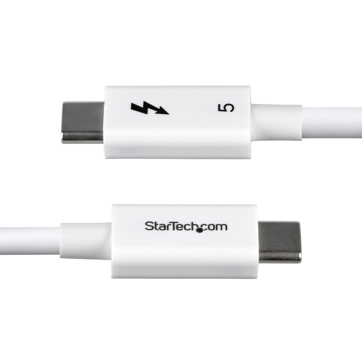 Star Tech 3ft (1m) Thunderbolt 5 Cable, 80Gbps/Up to 120Gbps, 240W PD, 8K 60Hz, Certified Thunderbolt Cable, Compatible w/Thunderbolt 4/USB4/USB-C - White