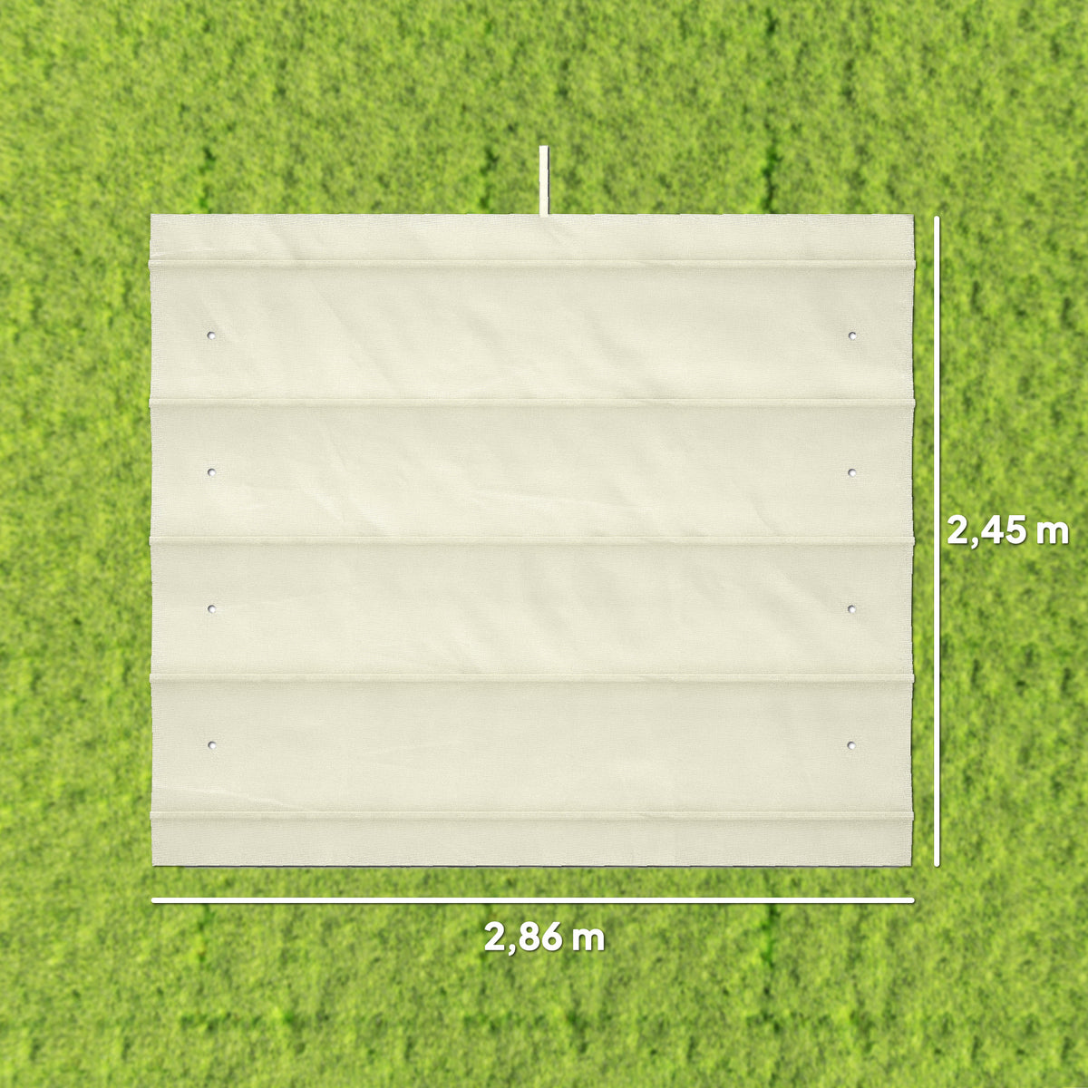 Toile de toit de rechange pour pergola toile de remplacement protection solaire Anti-UV 30+ pour pergola de 3 x 2 m