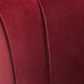 Fauteuil salon fauteuil en velours fauteuil coquillage avec pieds en métal doré pour chambre à coucher, rouge