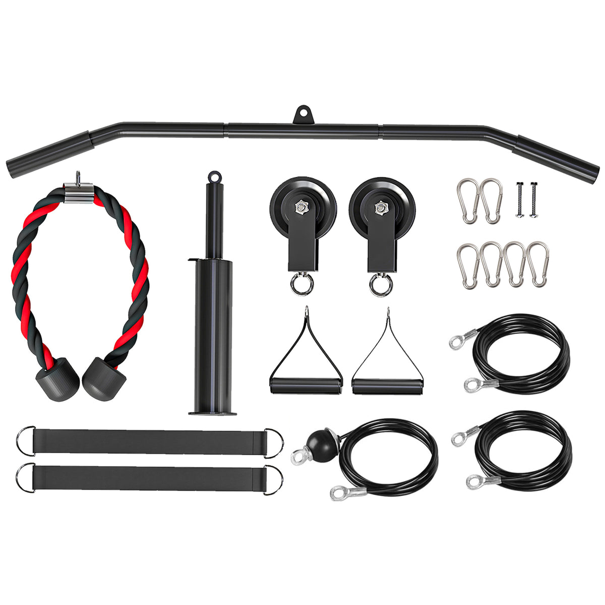 Poulie musculation maison, cable machine musculation exercices de flexion des biceps, des triceps et des bras