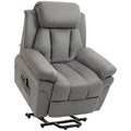 Fauteuil de Relaxation électrique Fauteuil releveur inclinable avec Repose-Pied Ajustable gris