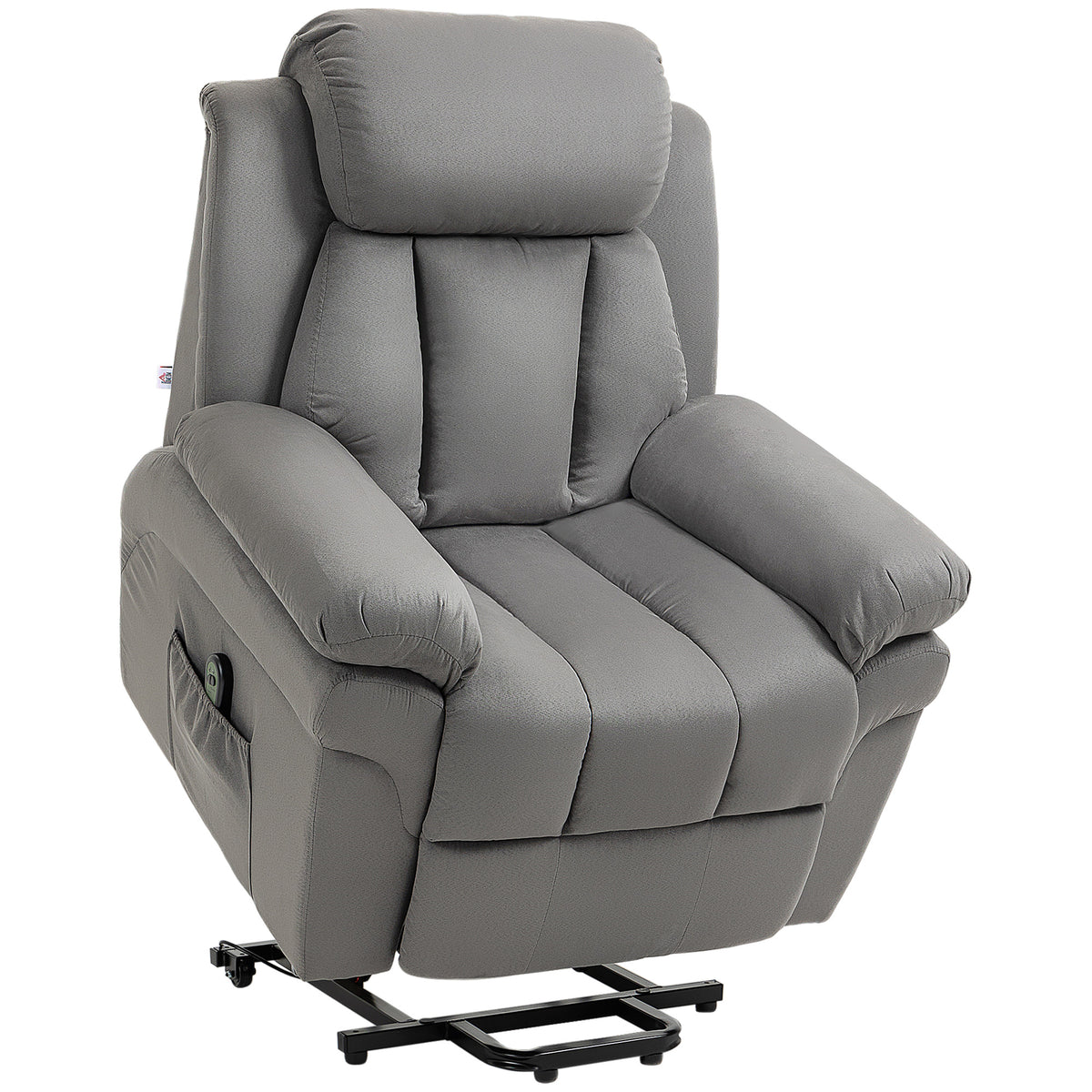 Fauteuil de Relaxation électrique Fauteuil releveur inclinable avec Repose-Pied Ajustable gris