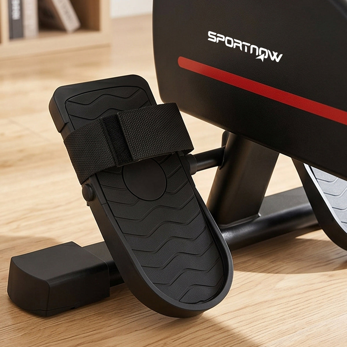 Rameur Musculation d'Appartement Bluetooth Connecté Kinomap & Zwift 16 Niveaux Résistance Silencieux 135x42x72cm Rouge