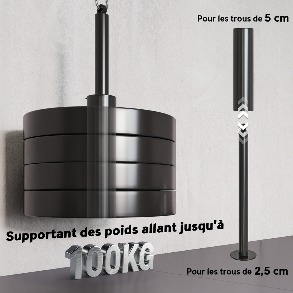 Poulie musculation maison, cable machine musculation exercices de flexion des biceps, des triceps et des bras