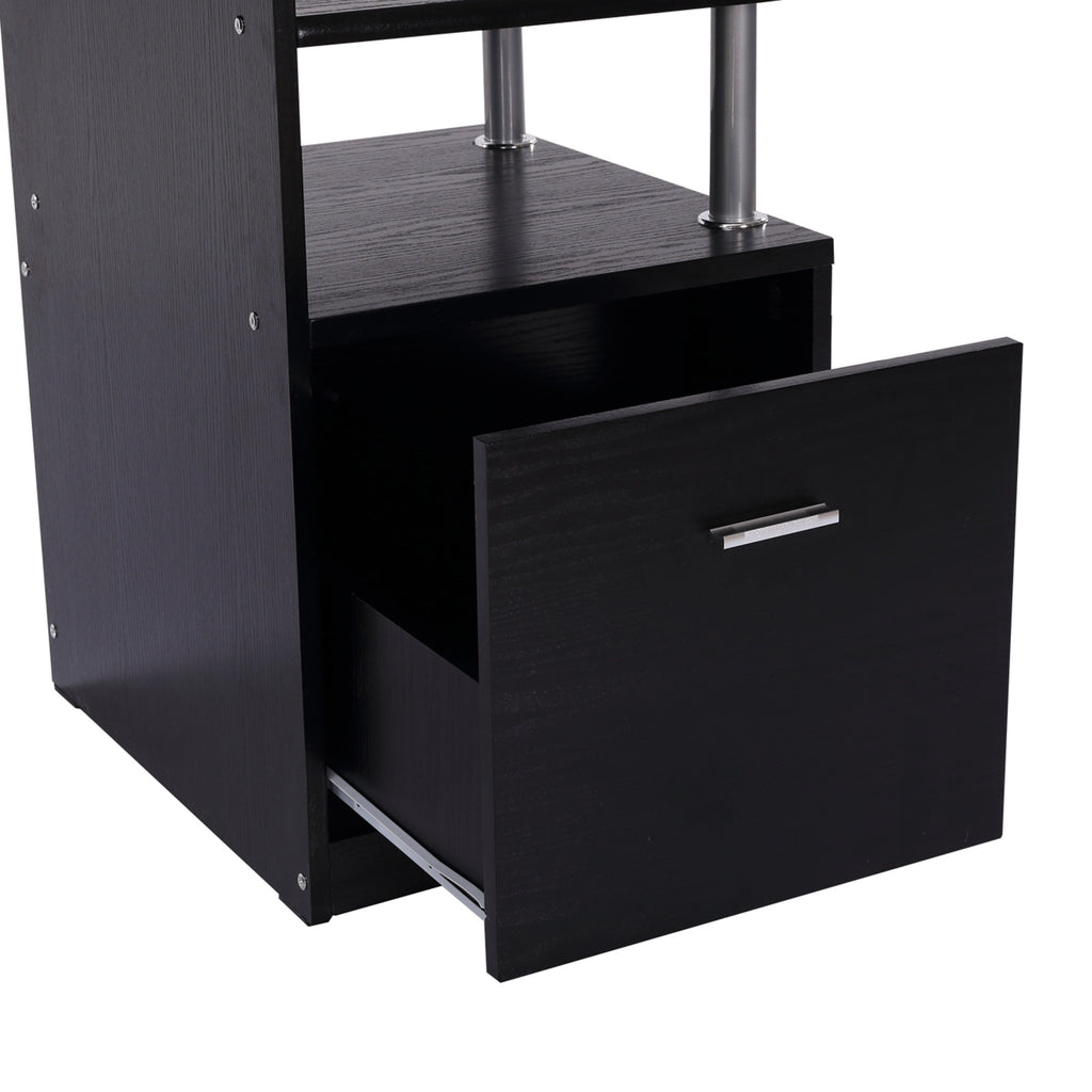 Luxe Parc enclos modulable pour Chien 8 Panneaux Porte verrouillable Acier époxy Noir