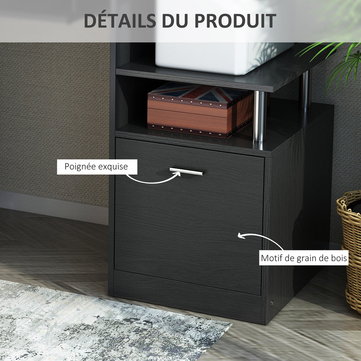 Luxe Parc enclos modulable pour Chien 8 Panneaux Porte verrouillable Acier époxy Noir