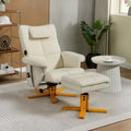 Fauteuil massant avec repose-pied, dossier inclinable jusqu'à 135°, coffre de rangement, télécommande