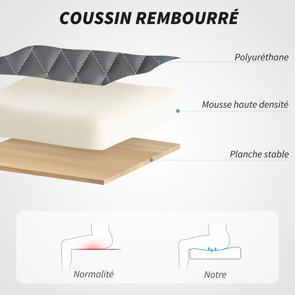 Fauteuil de bureau, chaise bureau ergonomique avec accoudoirs relevables, hauteur réglable, fonction de bascule, gris